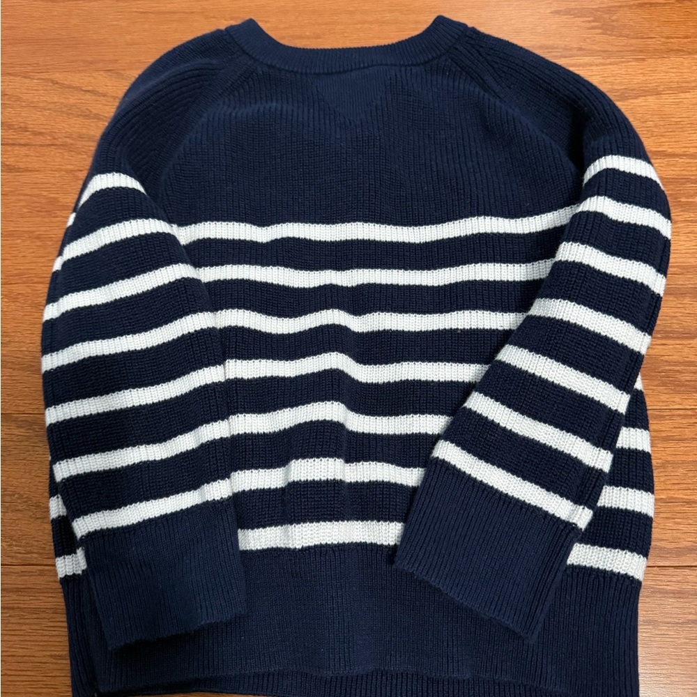 Cat & Jack Navy and White Sweater